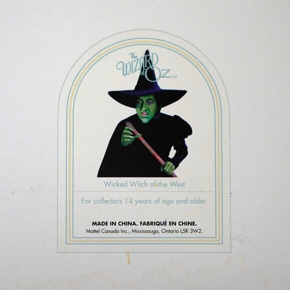 NIB Wicked Witch of The West Porcelain Doll Mattel Timeless  NIB Wicked Witch of the West Wizard of Oz Porcelain Doll 2000 Mattel
